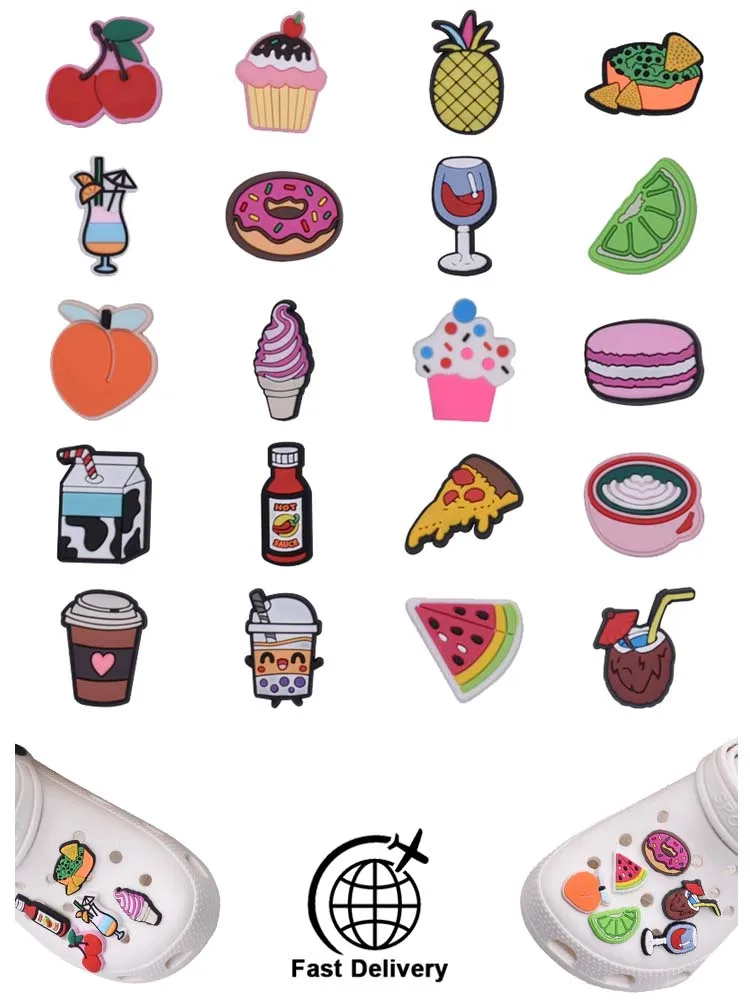 1Pcs PVC Cake Doughnut for Croc Charm Shoes Accessories Badge Women Clogs Buckle Kids Pins Decoration Jeans X-mas Gift Wholesale
1Pcs PVC Cake Doughnut for Croc Charm Shoes Accessories Badge Women Clogs Buckle Kids Pins Decoration Jeans X-mas Gift Wholesale
