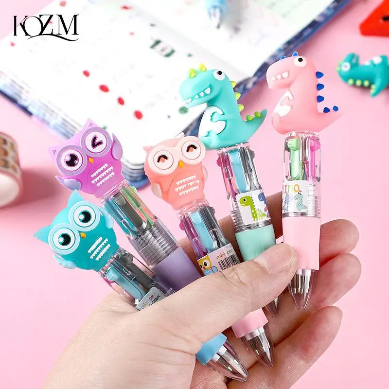 4 Colors Cartoon Animal Ballpen Multicolor Ballpoint Pen Cute Mini Pens Novelty Student Gifts Office School Writing Supplies
4 Colors Cartoon Animal Ballpen Multicolor Ballpoint Pen Cute Mini Pens Novelty Student Gifts Office School Writing Supplies