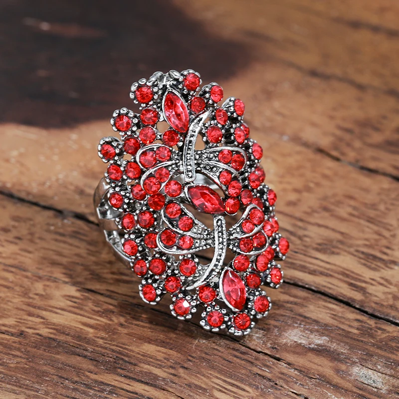Wbmqda Vintage Red Crystal Ring For Women Tibetan Silver Hollow Carved Design Boho Style Ethnic Wedding Ornament Gifts 2023 New
Wbmqda Vintage Red Crystal Ring For Women Tibetan Silver Hollow Carved Design Boho Style Ethnic Wedding Ornament Gifts 2023 New