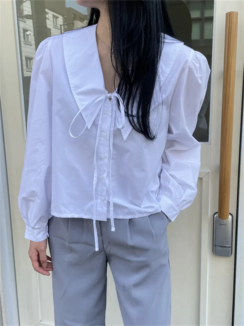 HziriP Chic Autumn Bow Women Shirts Stylish New Puff Sleeve Elegant 2022 Office Wear Lady Work Wear Streetwear Normcore Tops
HziriP Chic Autumn Bow Women Shirts Stylish New Puff Sleeve Elegant 2022 Office Wear Lady Work Wear Streetwear Normcore Tops