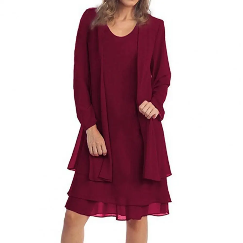 1 Set Office Dresses for Women 2022 Solid Color Flowy Relaxed Fit Cardigan Chiffon Dress Coat for Party Dress Women Summer
1 Set Office Dresses for Women 2022 Solid Color Flowy Relaxed Fit Cardigan Chiffon Dress Coat for Party Dress Women Summer