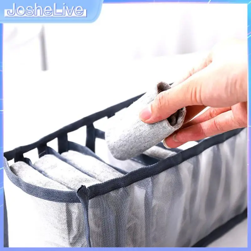 

Panty Storage Pouch Breathable Mesh Bag Dustproof Drawer Organizer Foldable Nylon Underwear Bra Storage Box Hygienic