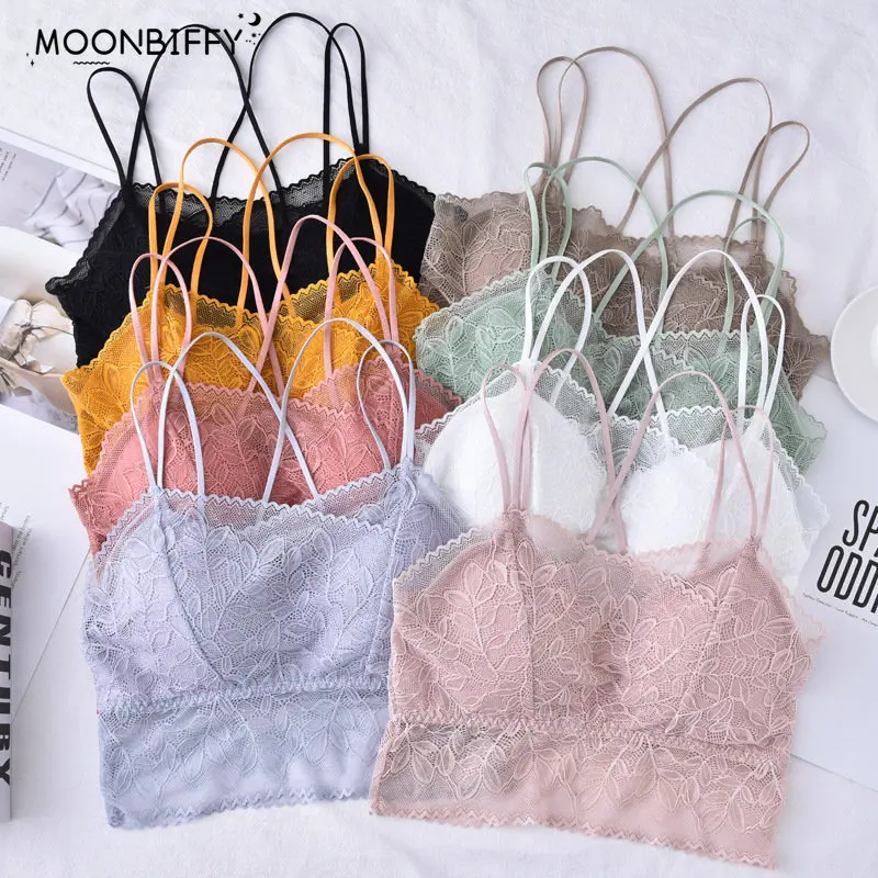 Sexy Lace Bralette Women Leaf Mesh Bra Camis Underwear for Femme Padded Push Up Lingerie Crop Tops Brassiere 2022 New Lingerie
Sexy Lace Bralette Women Leaf Mesh Bra Camis Underwear for Femme Padded Push Up Lingerie Crop Tops Brassiere 2022 New Lingerie