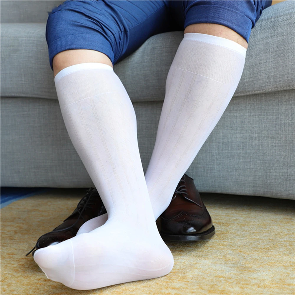 Calf Socks Men Socks Sexy Silk Socks Stockings Knee Length Lightweight Long Stripes Men Transparent Breathable
Calf Socks Men Socks Sexy Silk Socks Stockings Knee Length Lightweight Long Stripes Men Transparent Breathable