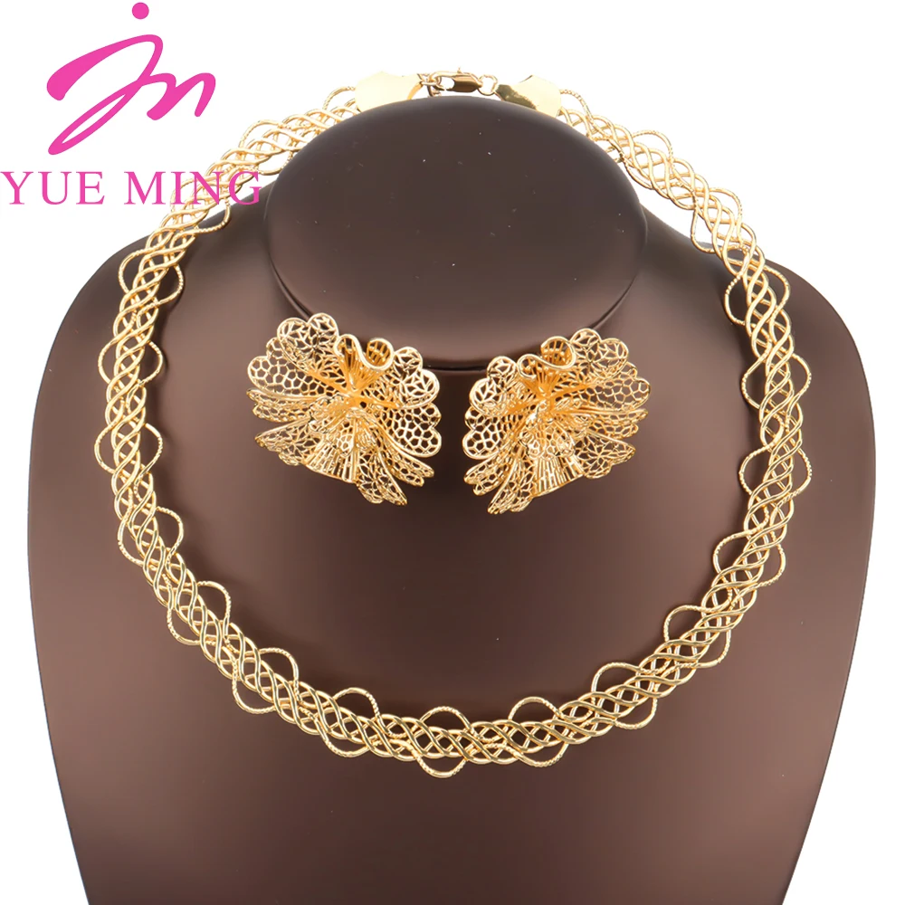 Gold Plated Dubai Jewelry Sets For Women Fashion African Women Jewelry Sets Ladies Banquet Dating Wedding Jewelry Accessory
Gold Plated Dubai Jewelry Sets For Women Fashion African Women Jewelry Sets Ladies Banquet Dating Wedding Jewelry Accessory