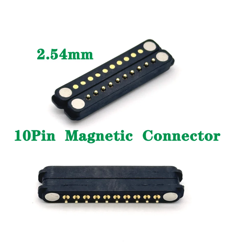 1 шт. 1A DC магнитный разъем Pogo Pin 10Pin Pogopin мужской женский подпружиненный питания