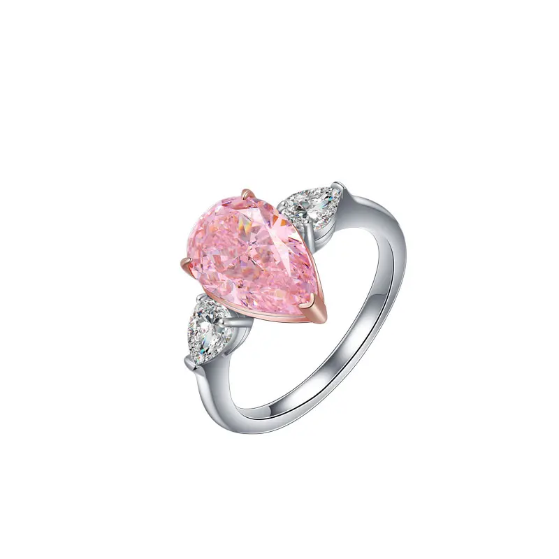 ZOCA Luxury Pear Shape Pink 925 Sterling Silver Ice Flower Cut Diamond Ring Gift Boutique Jewelry Women
ZOCA Luxury Pear Shape Pink 925 Sterling Silver Ice Flower Cut Diamond Ring Gift Boutique Jewelry Women