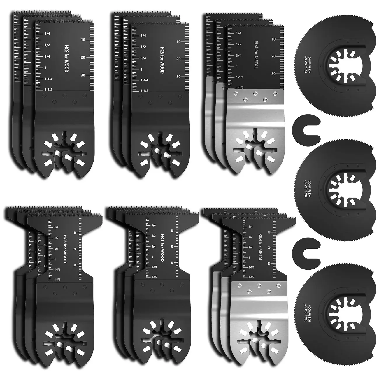23pcs Multi-Function Bi-metal Precision Saw Blade Oscillating Multitool Saw Blade for Renovator Power Cutting Multimaster Tools
23pcs Multi-Function Bi-metal Precision Saw Blade Oscillating Multitool Saw Blade for Renovator Power Cutting Multimaster Tools