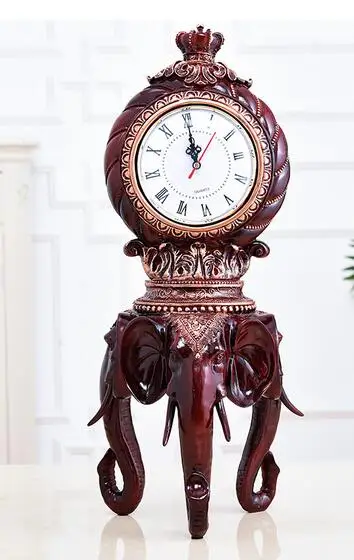 European style home elephant office bedroom creative luxury desk clock household personalized decoration like sitting clock
European style home elephant office bedroom creative luxury desk clock household personalized decoration like sitting clock