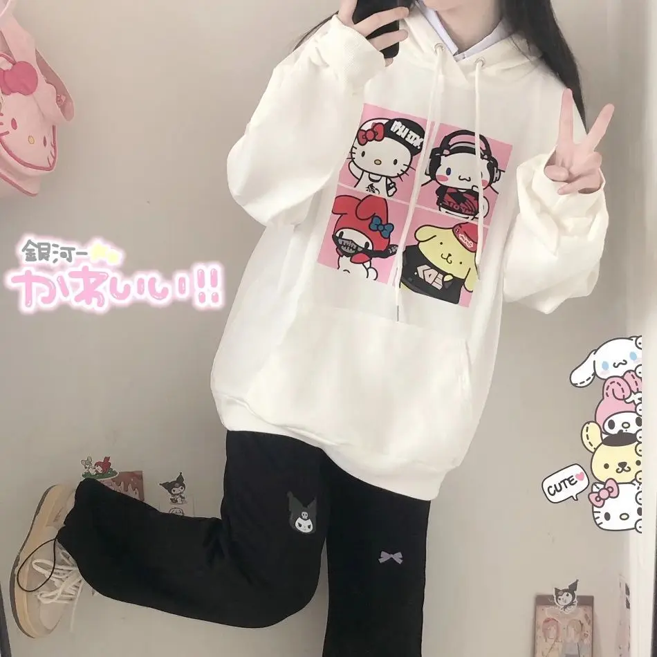 Sanrios Kawaii аниме Hello Kitty Cinnamoroll My Melody милый мультфильм Осень Зима колледж Ветер Печать свободная Студенческая толстовка подарок
Sanrios Kawaii аниме Hello Kitty Cinnamoroll My Melody милый мультфильм Осень Зима колледж Ветер Печать свободная Студенческая толстовка подарок