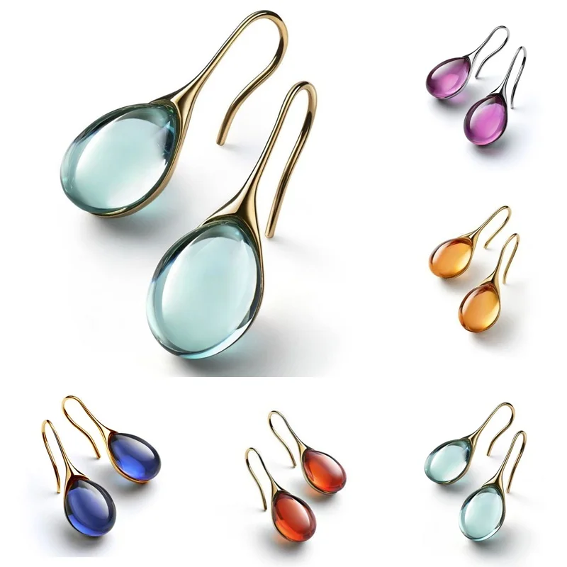 8 Colors Trendy Women Earrings Exquisite Zircon Ear Hook Drop Dangle Earrings for Women Female Wedding Engagement Jewelry Gifts
8 Colors Trendy Women Earrings Exquisite Zircon Ear Hook Drop Dangle Earrings for Women Female Wedding Engagement Jewelry Gifts