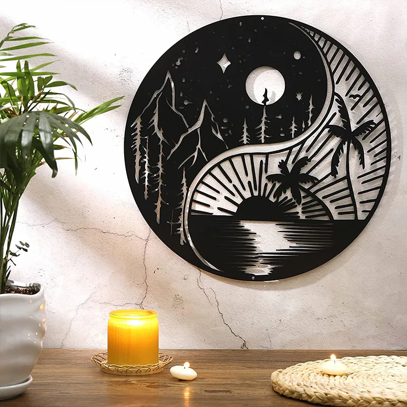 Wall Decoration Home Pendant Ornament Metal Tai Chi Artwork Decorations for Home Kawaii Room Decor Boho Accessories
Wall Decoration Home Pendant Ornament Metal Tai Chi Artwork Decorations for Home Kawaii Room Decor Boho Accessories