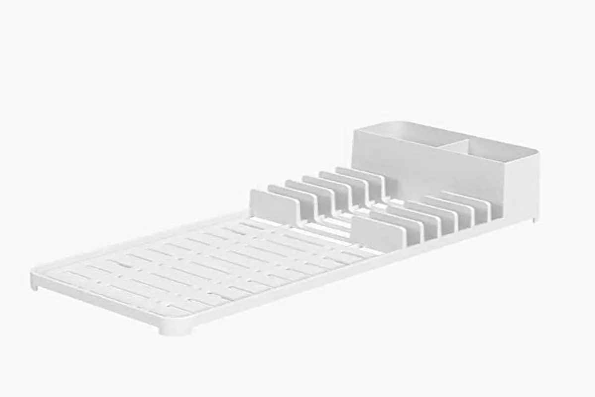 Dishwasher Drain, Single, 41.7 X 16.9 X 9 cm, White, Stand Rack Kitchen Dish Lid Drain Holder Organizer
Dishwasher Drain, Single, 41.7 X 16.9 X 9 cm, White, Stand Rack Kitchen Dish Lid Drain Holder Organizer