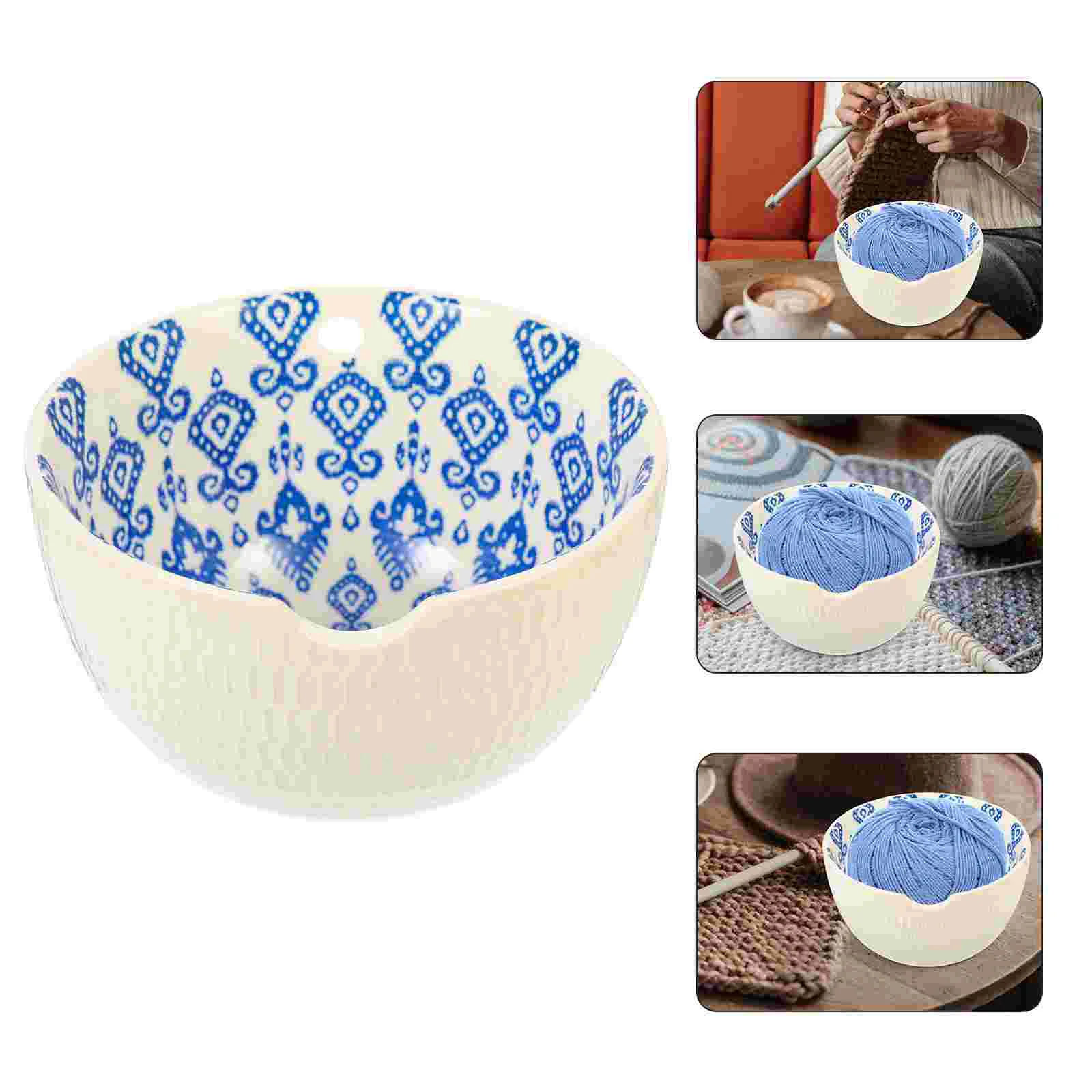 Weaving Holder Multipurpose Storage Bowl Crochet Container Ceramics Holder Container for Handicraft
Weaving Holder Multipurpose Storage Bowl Crochet Container Ceramics Holder Container for Handicraft
