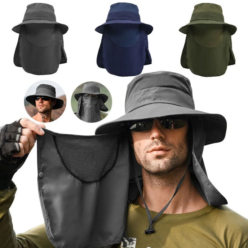 Summer Sun Hats UV Protection Outdoor Hunting Fishing Cap for Men Women Hiking Camping Visor Bucket Hat Removable Fisherman Hat 
Summer Sun Hats UV Protection Outdoor Hunting Fishing Cap for Men Women Hiking Camping Visor Bucket Hat Removable Fisherman Hat