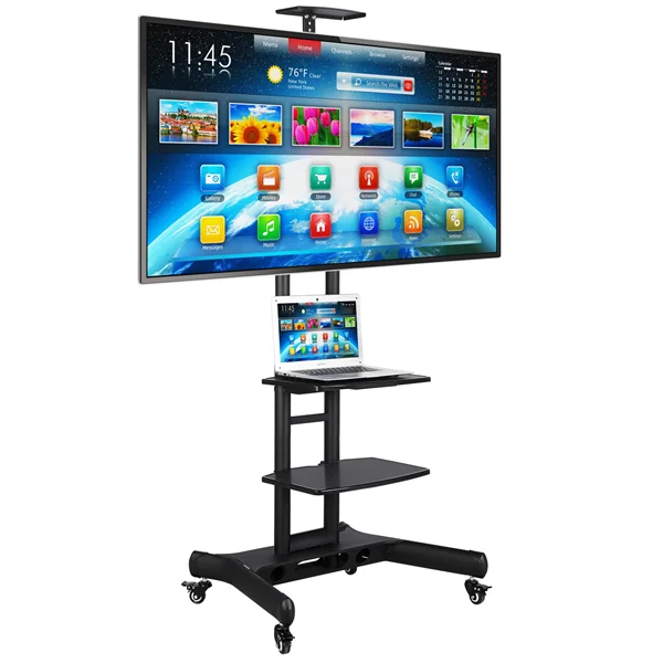 3 Tier Stand Cart for Flat Panel TVs to 75'', Black 
3 Tier Stand Cart for Flat Panel TVs to 75'', Black