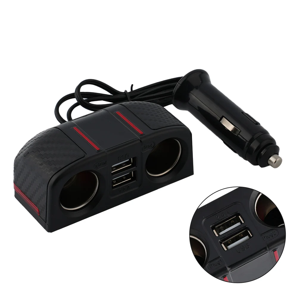 Vehicle 2 Ways Cigarette Lighter Socket + Dual USB Charger Splitter 12V Outlet Power Adapter Accessories For Car Truck Trailer
Vehicle 2 Ways Cigarette Lighter Socket + Dual USB Charger Splitter 12V Outlet Power Adapter Accessories For Car Truck Trailer
