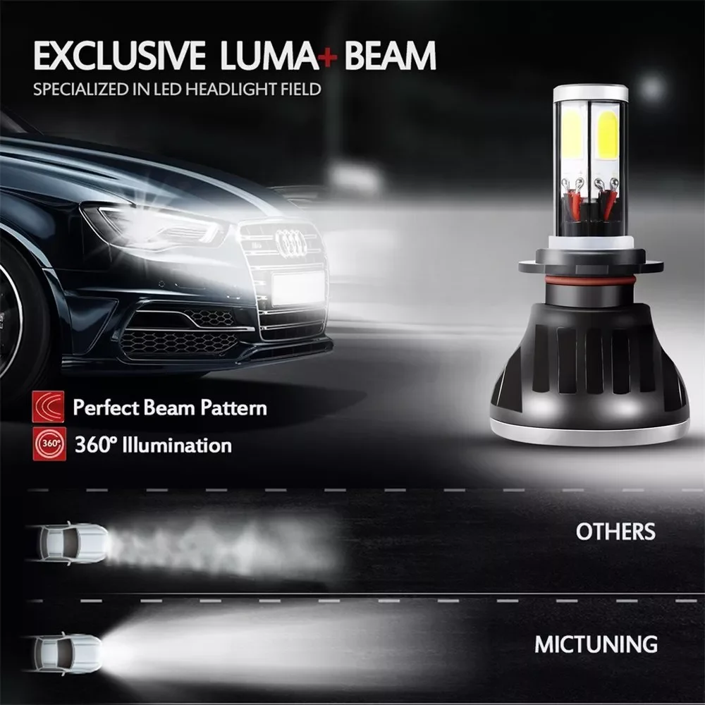 New 1 Pair G5-H7 Auto Car LED Headlight 6000K 80W 8000LM 9V-36V High Power COB Leds Headlamp Light Bulbs Kit IP68 Plug and Play
New 1 Pair G5-H7 Auto Car LED Headlight 6000K 80W 8000LM 9V-36V High Power COB Leds Headlamp Light Bulbs Kit IP68 Plug and Play