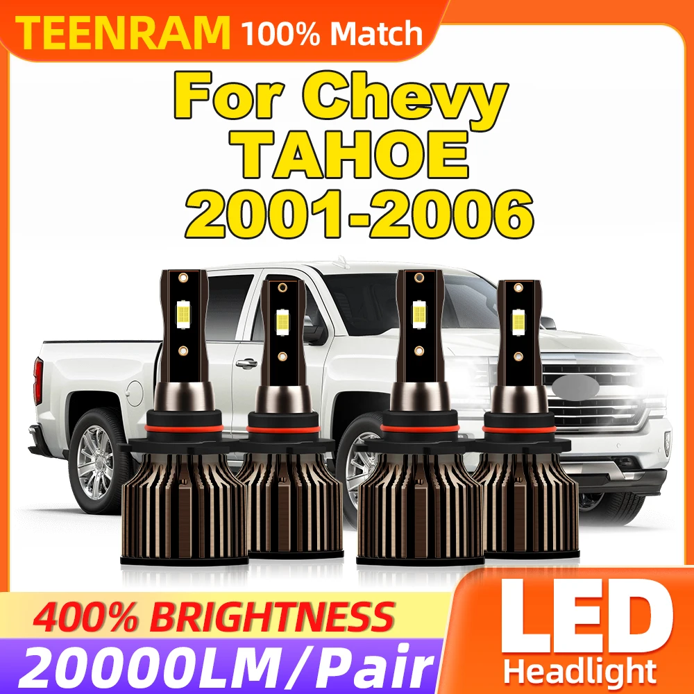 Сверхъяркие лампы для автомобильных фар 240 лм 6000K Chevy TAHOE 2001 2002 2003 2004 2005 2006