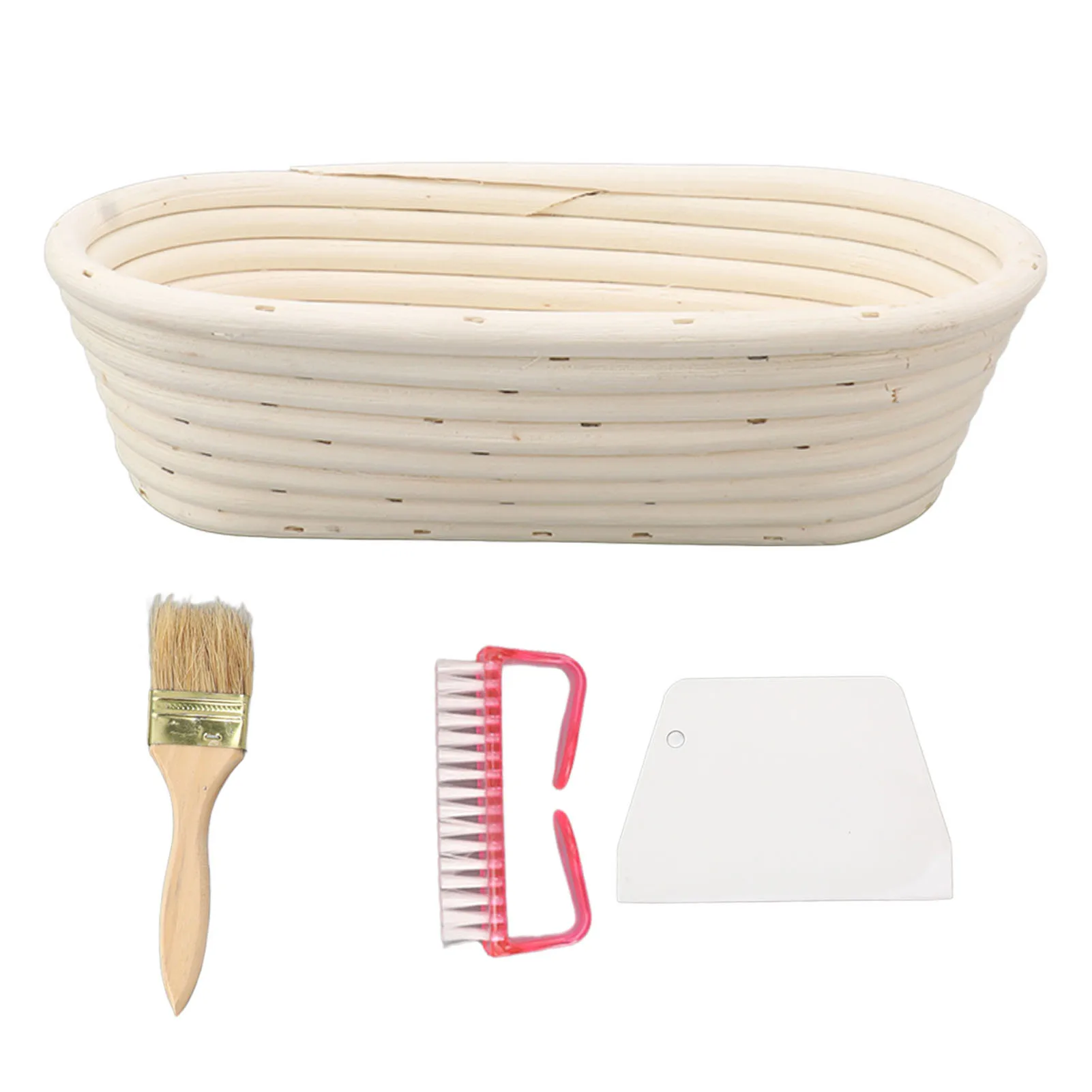 Корзина для хлеба sourтестостойкая, 1,5 фунтов, корзина для теста, набор овальных экологически чистых натуральных корзин 25 см для дома 
Корзина для хлеба sourтестостойкая, 1,5 фунтов, корзина для теста, набор овальных экологически чистых натуральных корзин 25 см для дома