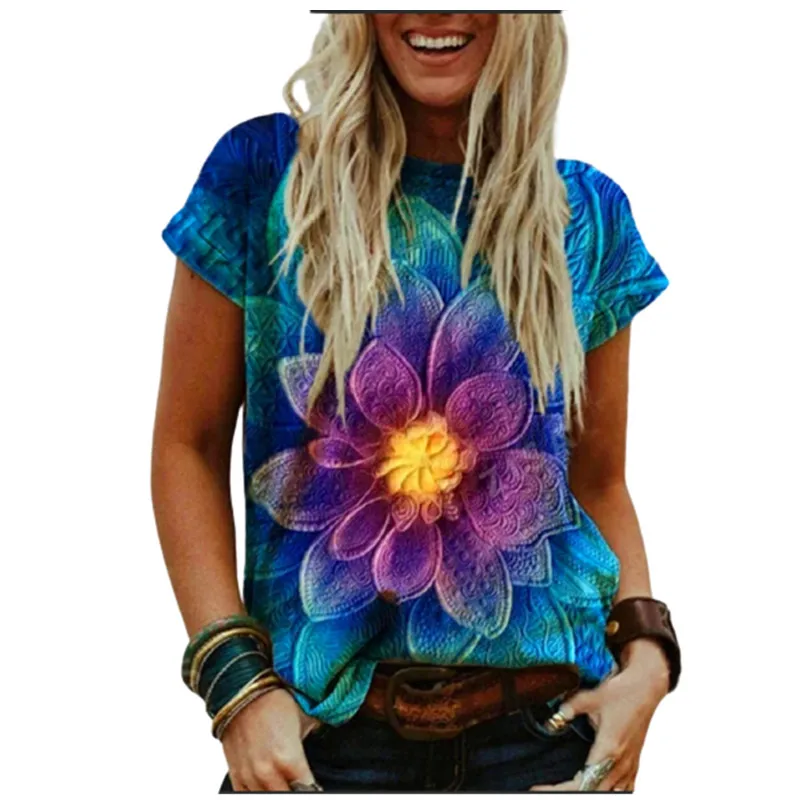 2022 Summer Oversized Tops Women Casual Streetwear 3D Print T Shirt Women Short Sleeve T-shirt Female Plus Size 5XL
2022 Summer Oversized Tops Women Casual Streetwear 3D Print T Shirt Women Short Sleeve T-shirt Female Plus Size 5XL