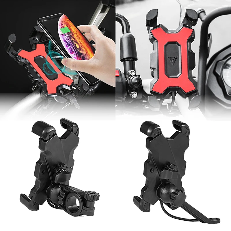 Motorcycle Phone Holder 12W Wireless Smart Charger QC3.0 Wire Charing 2 in 1 Semiautomatic Stand 360 Degree Rotation Bracket
Motorcycle Phone Holder 12W Wireless Smart Charger QC3.0 Wire Charing 2 in 1 Semiautomatic Stand 360 Degree Rotation Bracket