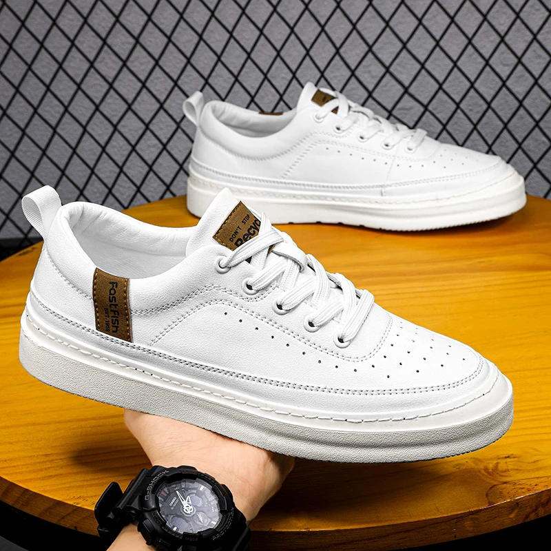 Microfiber Hollow Breathable Men's Shoes Trendy Lace Up Flat Sole Board Shoes For Men Outdoor Slip Resistant Sport Shoes Men
Microfiber Hollow Breathable Men's Shoes Trendy Lace Up Flat Sole Board Shoes For Men Outdoor Slip Resistant Sport Shoes Men