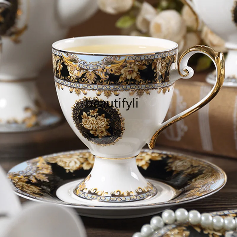 GY European High-End Palace Style Bone China Coffee Cup Vintage British Afternoon Tea Set Scented Tea Cup Ceramic Cup Set
GY European High-End Palace Style Bone China Coffee Cup Vintage British Afternoon Tea Set Scented Tea Cup Ceramic Cup Set