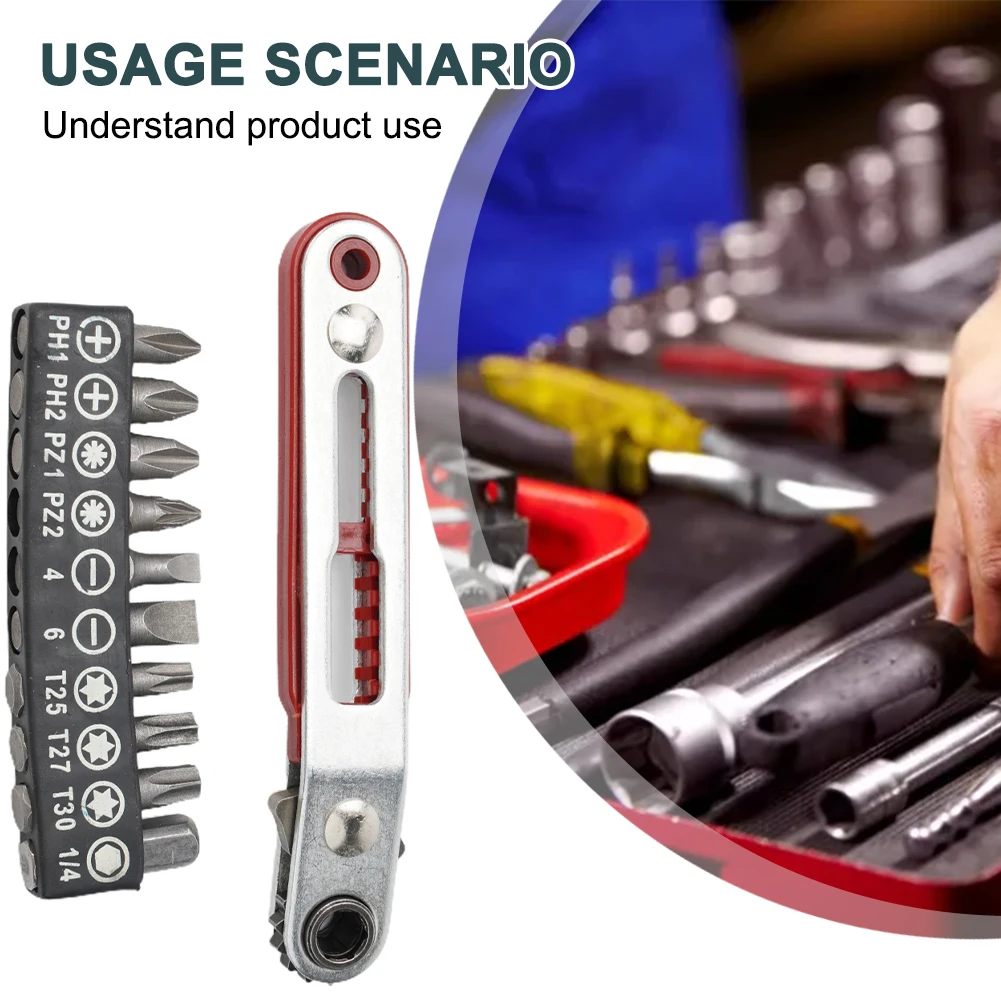 Elbow Head Mini Ratchet Wrench Hexagon Torx Bidirectional Control For Single/Double Head Screwdriver Drill Bit Tool 1/4"(6.35mm)
Elbow Head Mini Ratchet Wrench Hexagon Torx Bidirectional Control For Single/Double Head Screwdriver Drill Bit Tool 1/4"(6.35mm)
