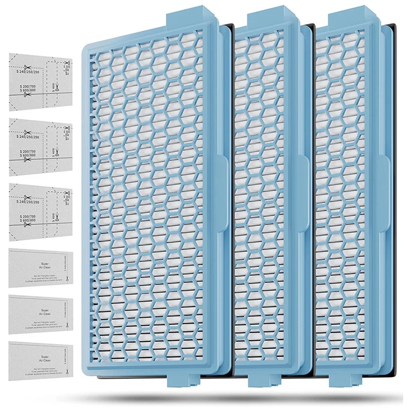 3X HEPA Filters For Miele Vacuum Cleaner Part Compact C1-C2 Complete C2- C3 S8340 +3 Air Clean Filters + 3 Motor Filters
3X HEPA Filters For Miele Vacuum Cleaner Part Compact C1-C2 Complete C2- C3 S8340 +3 Air Clean Filters + 3 Motor Filters