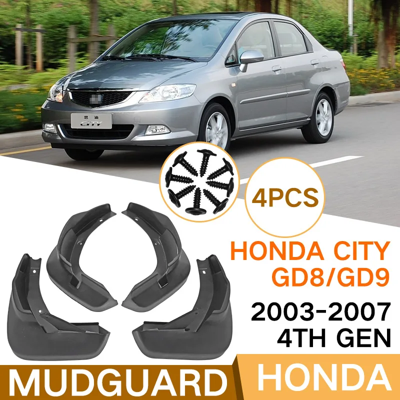 Mud Flaps For City GD8/GD9 2003-2007 4th Gen Model Honda MudFlaps Front Rear Fender Car Accessories
Mud Flaps For City GD8/GD9 2003-2007 4th Gen Model Honda MudFlaps Front Rear Fender Car Accessories