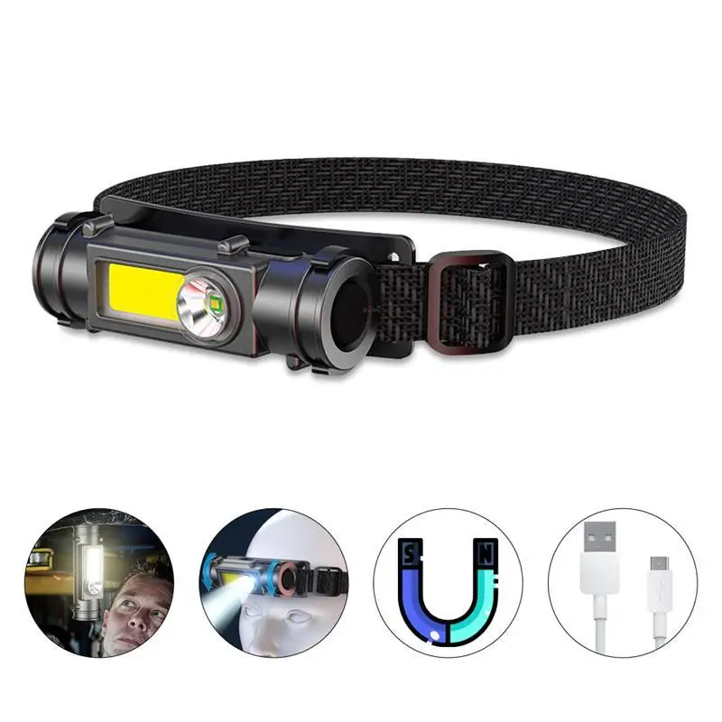 COB LED Head Lamp Light Car Inspect Light Head Flashlight USB Rechargeable Headlamp with Magnet Work Light for Camping
COB LED Head Lamp Light Car Inspect Light Head Flashlight USB Rechargeable Headlamp with Magnet Work Light for Camping