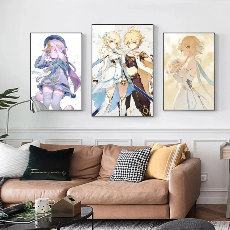 Classic HD Game Anime Art Wall Painting Genshin Impact Poster Canvas Painting Girl Bedroom Living Room Home Decoration Cuadros
Classic HD Game Anime Art Wall Painting Genshin Impact Poster Canvas Painting Girl Bedroom Living Room Home Decoration Cuadros