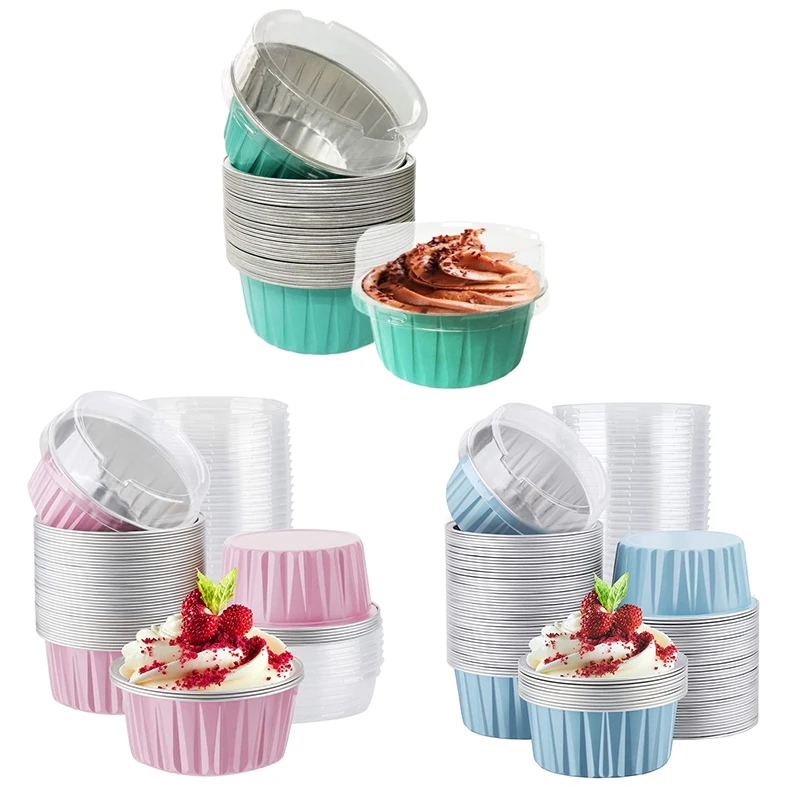 100Pcs 5Oz 125Ml Disposable Cake Baking Cups Muffin Liners Cups With Lids Aluminum Foil Cupcake Baking Cups
100Pcs 5Oz 125Ml Disposable Cake Baking Cups Muffin Liners Cups With Lids Aluminum Foil Cupcake Baking Cups
