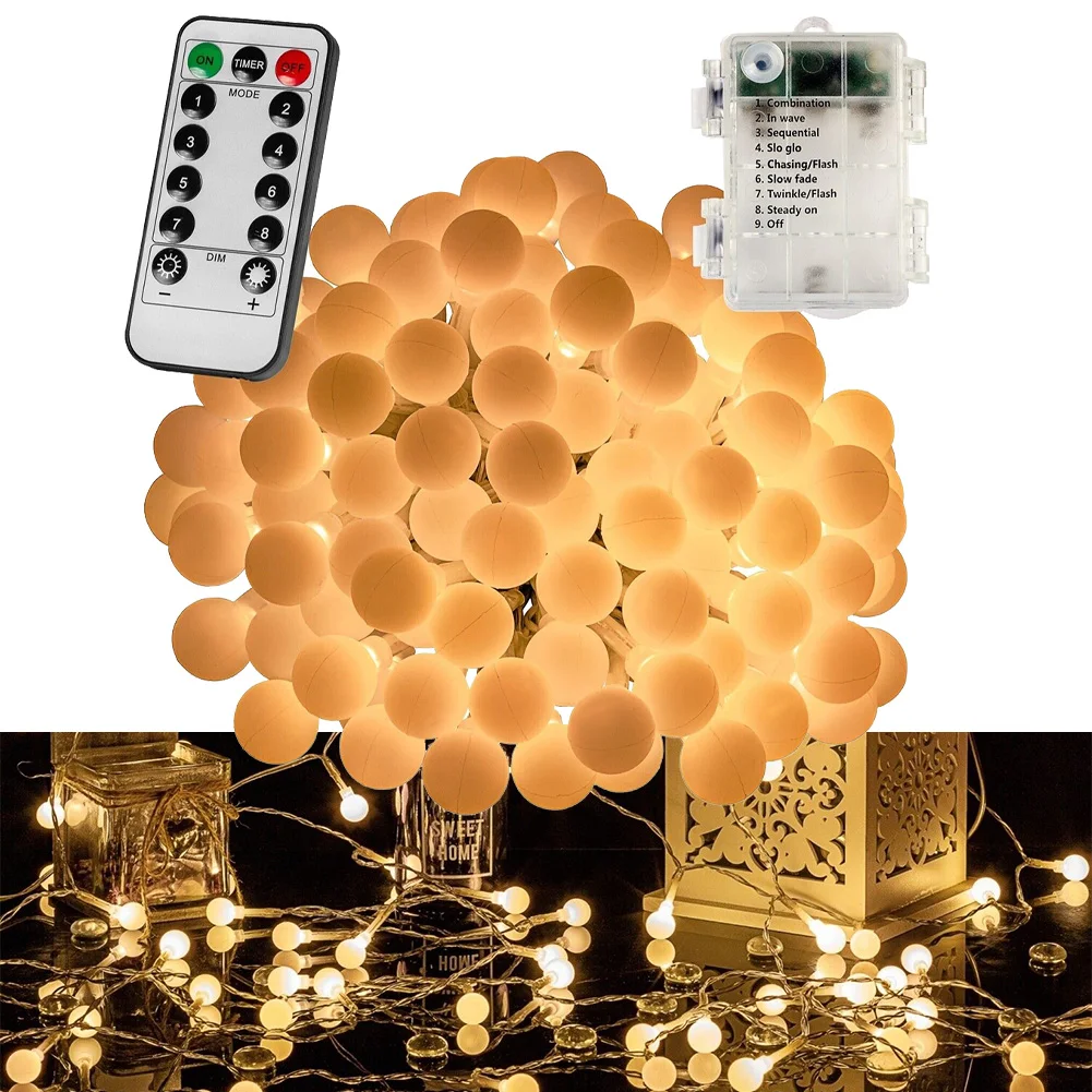 50/100 LED String Lights Ball Party Light Christmas Decorations For Home Outdoor Wedding Garden Patio Lights
50/100 LED String Lights Ball Party Light Christmas Decorations For Home Outdoor Wedding Garden Patio Lights