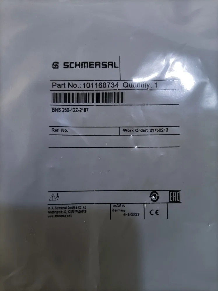 Новый оригинальный датчик безопасности BNS 250-12Z-2187
Новый оригинальный датчик безопасности BNS 250-12Z-2187