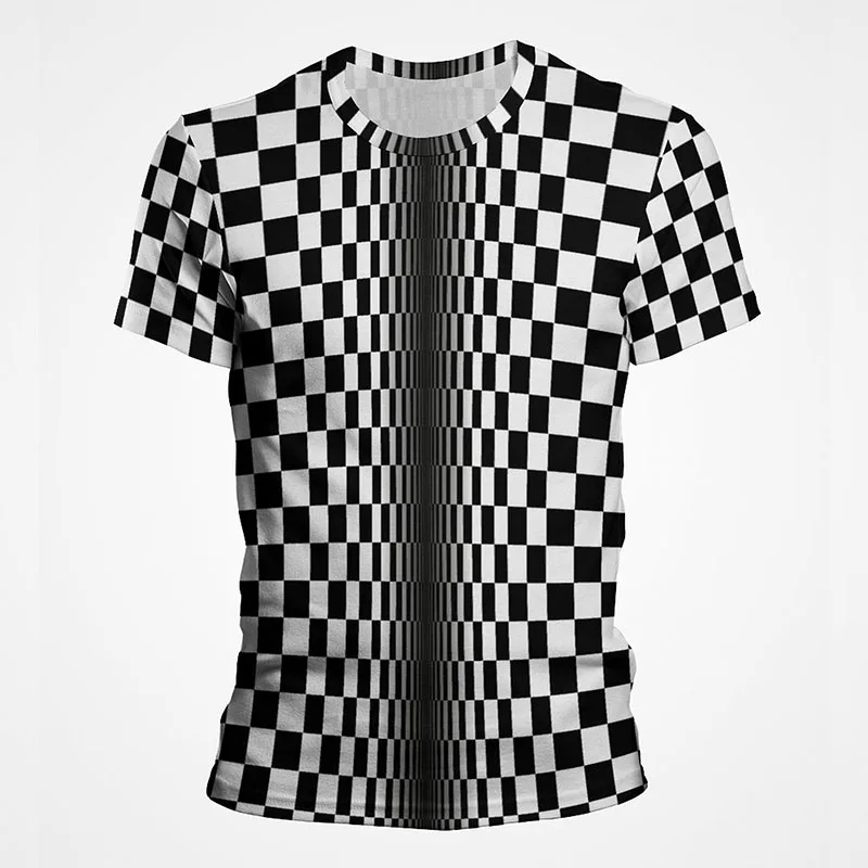 3D Three-dimensional Stripes Plaid Print T Shirt Men Fashion Graphic T Shirts Cool Summer Kids Short Sleeve Print Tops Clothes 
3D Three-dimensional Stripes Plaid Print T Shirt Men Fashion Graphic T Shirts Cool Summer Kids Short Sleeve Print Tops Clothes