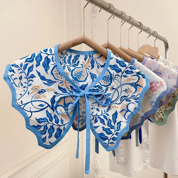 Girls Print Small Fake Detachable Collar for Women's Protect Sunscreen Shawl Scarf Shoulder Wraps Decoration Shirt False Collar 
Girls Print Small Fake Detachable Collar for Women's Protect Sunscreen Shawl Scarf Shoulder Wraps Decoration Shirt False Collar