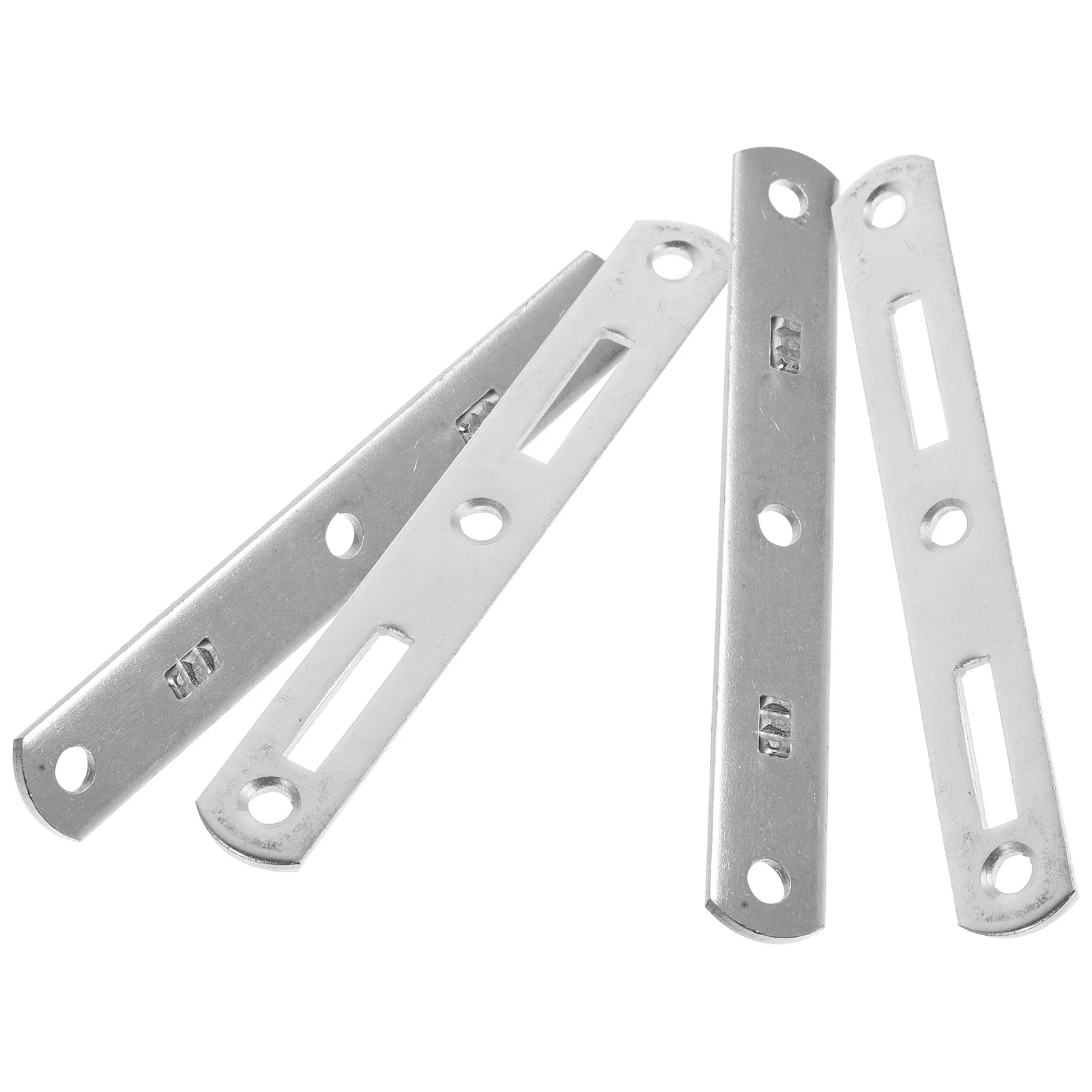 

4 Pcs Bed Hinge Hinged Accessories Queen Size Bedframe Hook Bed-rail Hardware Stainless Steel Hardwares Brackets