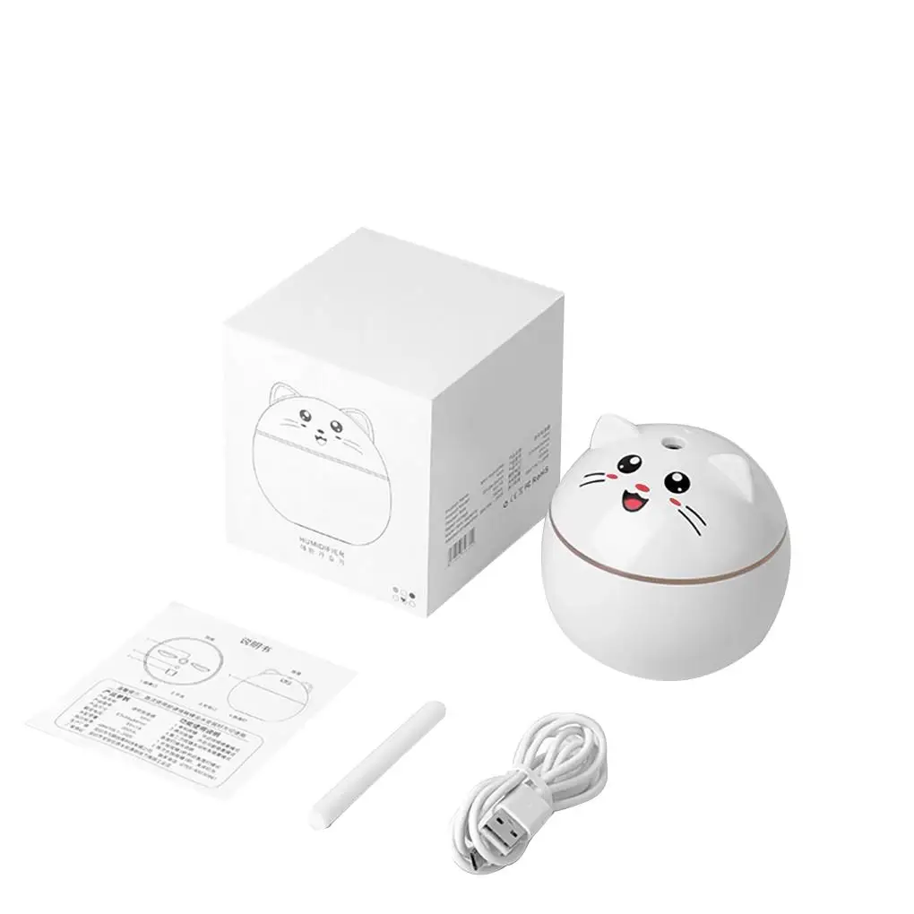 Cartoon Cat Air Humidifier USB Car Mini Ultrasonic Cool Mist Aroma Air Oil Diffuser 300ml Home Office Mist Maker Fogger 
Cartoon Cat Air Humidifier USB Car Mini Ultrasonic Cool Mist Aroma Air Oil Diffuser 300ml Home Office Mist Maker Fogger