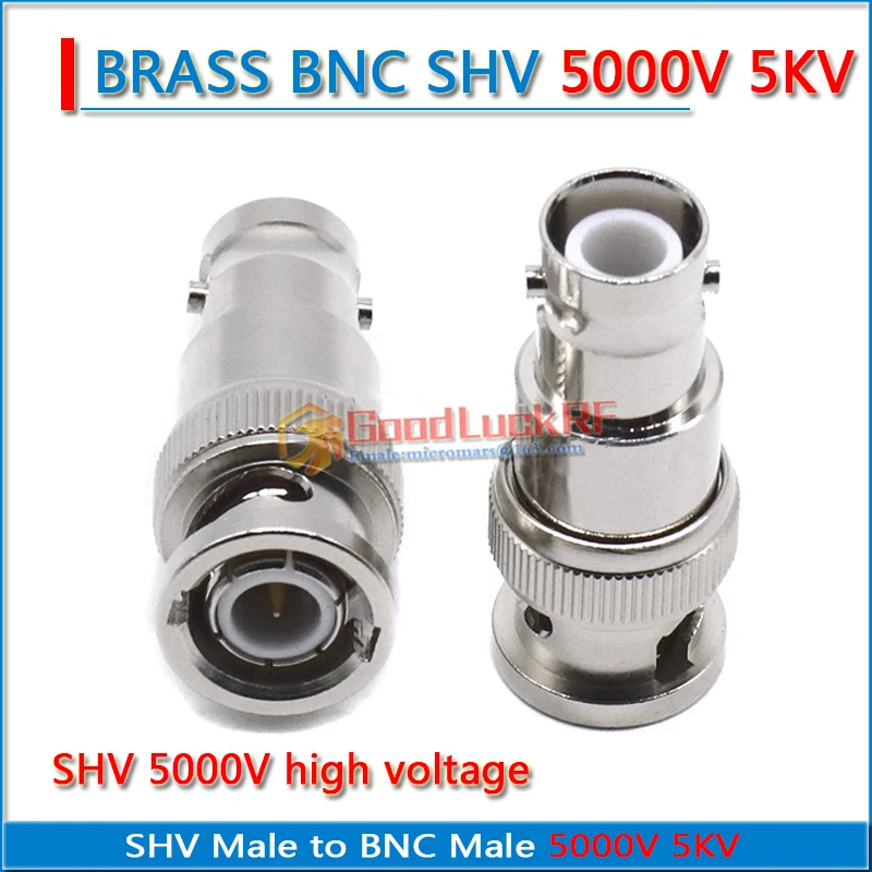 

SHV Male to BNC Male 5KV 5000V High Voltage Power SHV-5000V to Q9 Brass Straight RF Coaxial Connection Adapters