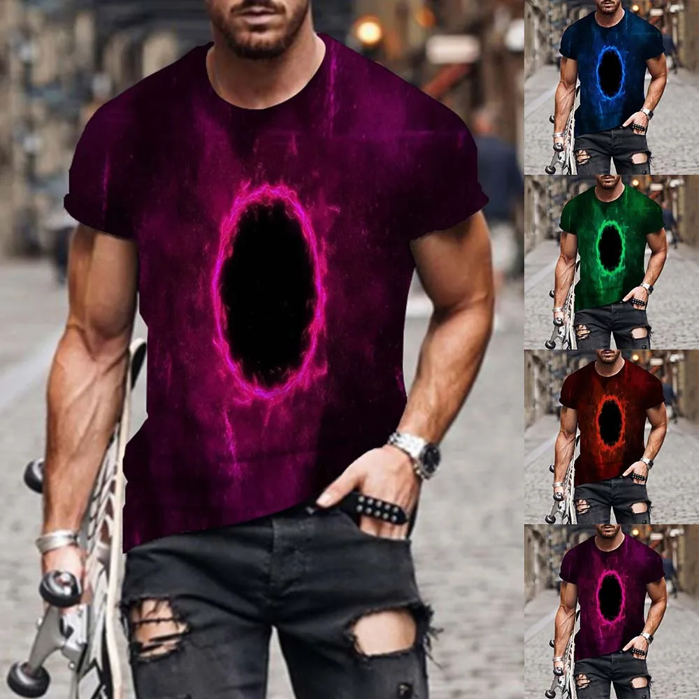 Fashion Men 3D Print T-Shirt Summer Breathable Round Neck Summer Casual Short Sleeve Muscle Tops Blouse Tee
Fashion Men 3D Print T-Shirt Summer Breathable Round Neck Summer Casual Short Sleeve Muscle Tops Blouse Tee