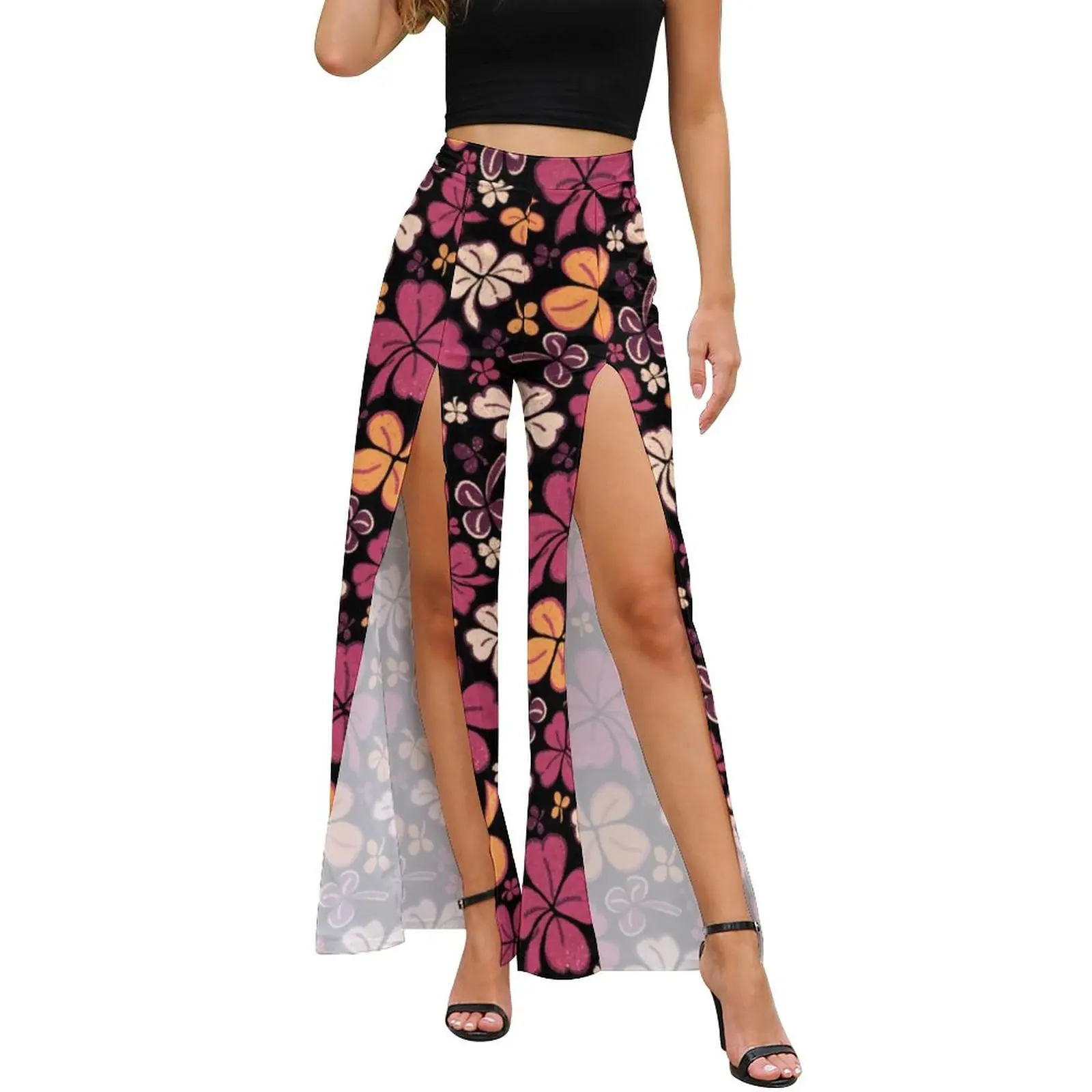 St Patrick's Day Pants Female St Patrick Lucky Clover Shamrock Red High Waist Modern Pattern Wide Leg Pants Street Wear Trousers
St Patrick's Day Pants Female St Patrick Lucky Clover Shamrock Red High Waist Modern Pattern Wide Leg Pants Street Wear Trousers