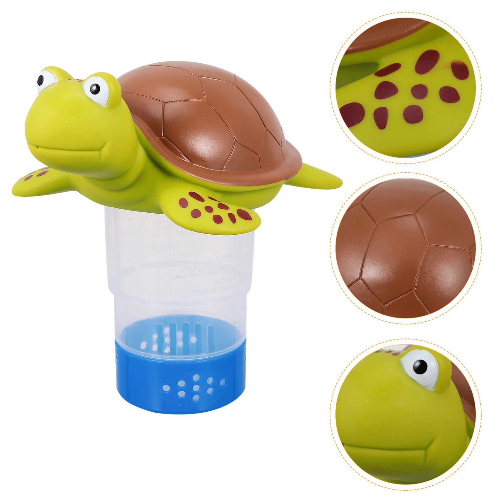 

Tub Billiards Accessories Swimming Pool Chlorine Floater Tablets Dispenser Floating Object Cartoon Turtle Abs