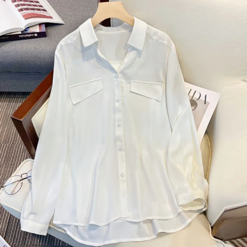 Fashion Chiffon Shirt Office 2022 Long Sleeves V-Neck Blouse Women Vintage Autumn Tops Lady Loose Clothes Casual Blusas 23378
Fashion Chiffon Shirt Office 2022 Long Sleeves V-Neck Blouse Women Vintage Autumn Tops Lady Loose Clothes Casual Blusas 23378