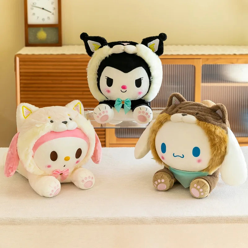 Sanrio мультяшная плюшевая кукла Kuromi Melody Cinnamoroll Kawaii cossup собака плюшевая кукла милая Подушка украшение подарок на день рождения
Sanrio мультяшная плюшевая кукла Kuromi Melody Cinnamoroll Kawaii cossup собака плюшевая кукла милая Подушка украшение подарок на день рождения