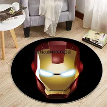 2023 Disney Avengers Iron Man 3D Printed Round Floor Mat Baby Playmat Marvell Carpet Living Room Kids Gift Doormat Circle Rug