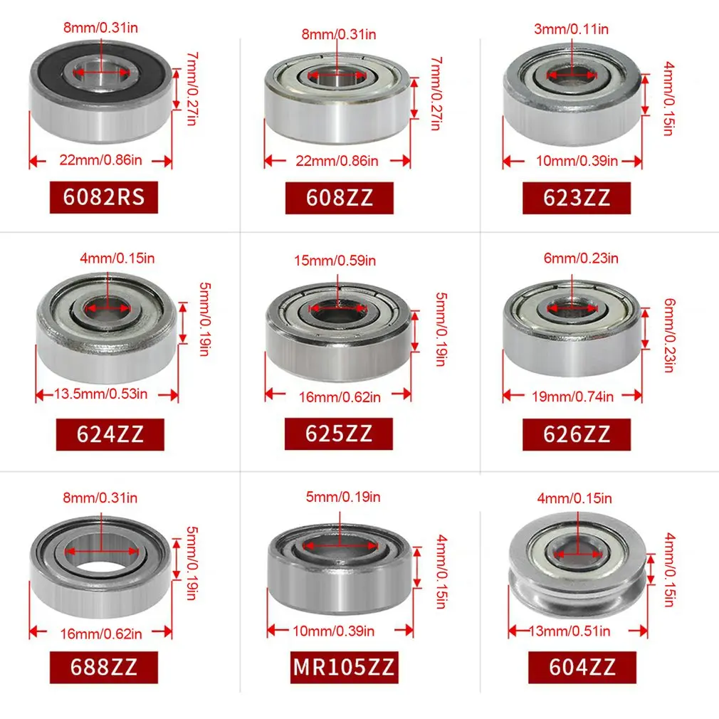 Bearings Mini Bearing Flanged Miniature Mini Deep Trough Ball Bearings Deep Flanged Pulley Wheel For 3D Printer
Bearings Mini Bearing Flanged Miniature Mini Deep Trough Ball Bearings Deep Flanged Pulley Wheel For 3D Printer