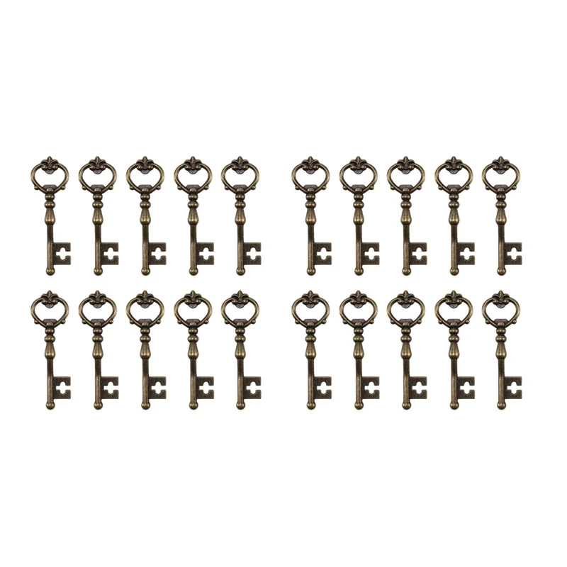 20X Antique Zinc Alloy Bronze Knobs Pulls Handles - Antique Key Shape Decorative
20X Antique Zinc Alloy Bronze Knobs Pulls Handles - Antique Key Shape Decorative