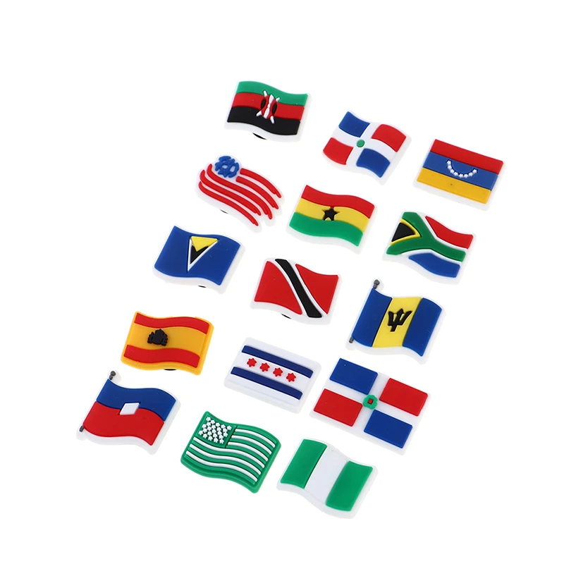 10Pcs National Flag Shoe Charms Personalized Styling Shoe Accessories Decorations Russia USA Spain Brazil Flag For Shoes
10Pcs National Flag Shoe Charms Personalized Styling Shoe Accessories Decorations Russia USA Spain Brazil Flag For Shoes